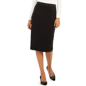 Alfani Women's XS Black Below Knee Stretchy and Elastic Waist Pencil Skirt NWT